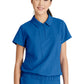 Women's 2 Pocket Zip Neck Banded Waist Perseverance Top - GSST215 - New Royal