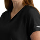 Women's  Two Pocket V-Neck Promise Scrub Top - GSST262 - Black