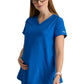 Women's  Two Pocket V-Neck Promise Scrub Top - GSST262 - New Royal