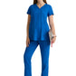 Women's  Two Pocket V-Neck Promise Scrub Top - GSST262 - New Royal