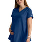 Women's  Two Pocket V-Neck Promise Scrub Top - GSST262 - Indigo (Navy)