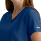 Women's  Two Pocket V-Neck Promise Scrub Top - GSST262 - Indigo (Navy)