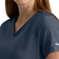Women's  Two Pocket V-Neck Promise Scrub Top - GSST262 - Steel