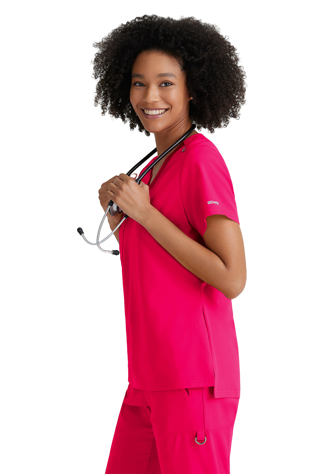 Women's Tuck-In Top - GVST028 - Vibrance Pink