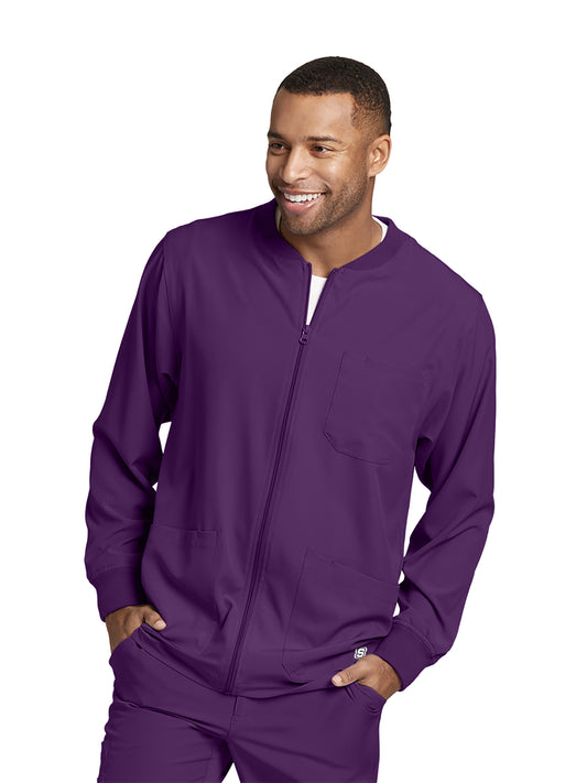 Men's Warm-Up Jacket - SK0408 - Eggplant
