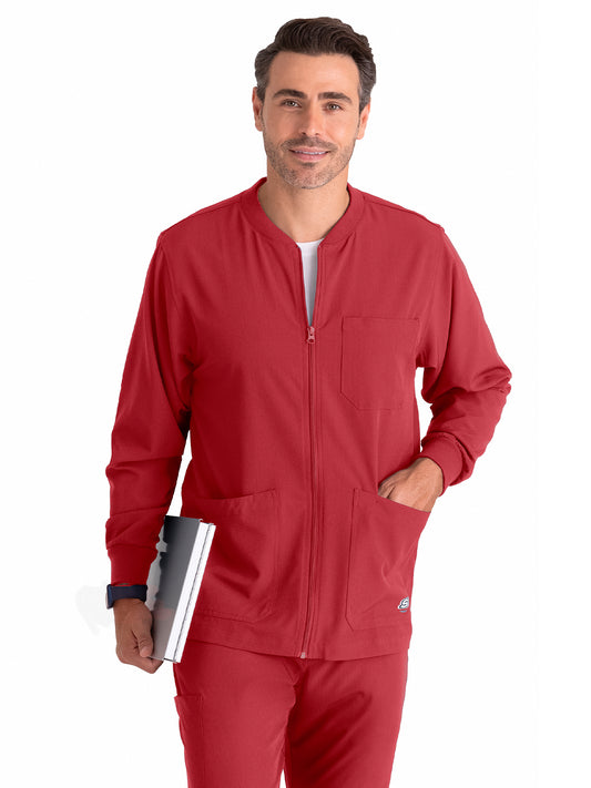 Men's Warm-Up Jacket - SK0408 - True Red