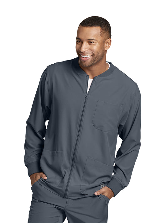 Men's Warm-Up Jacket - SK0408 - Pewter