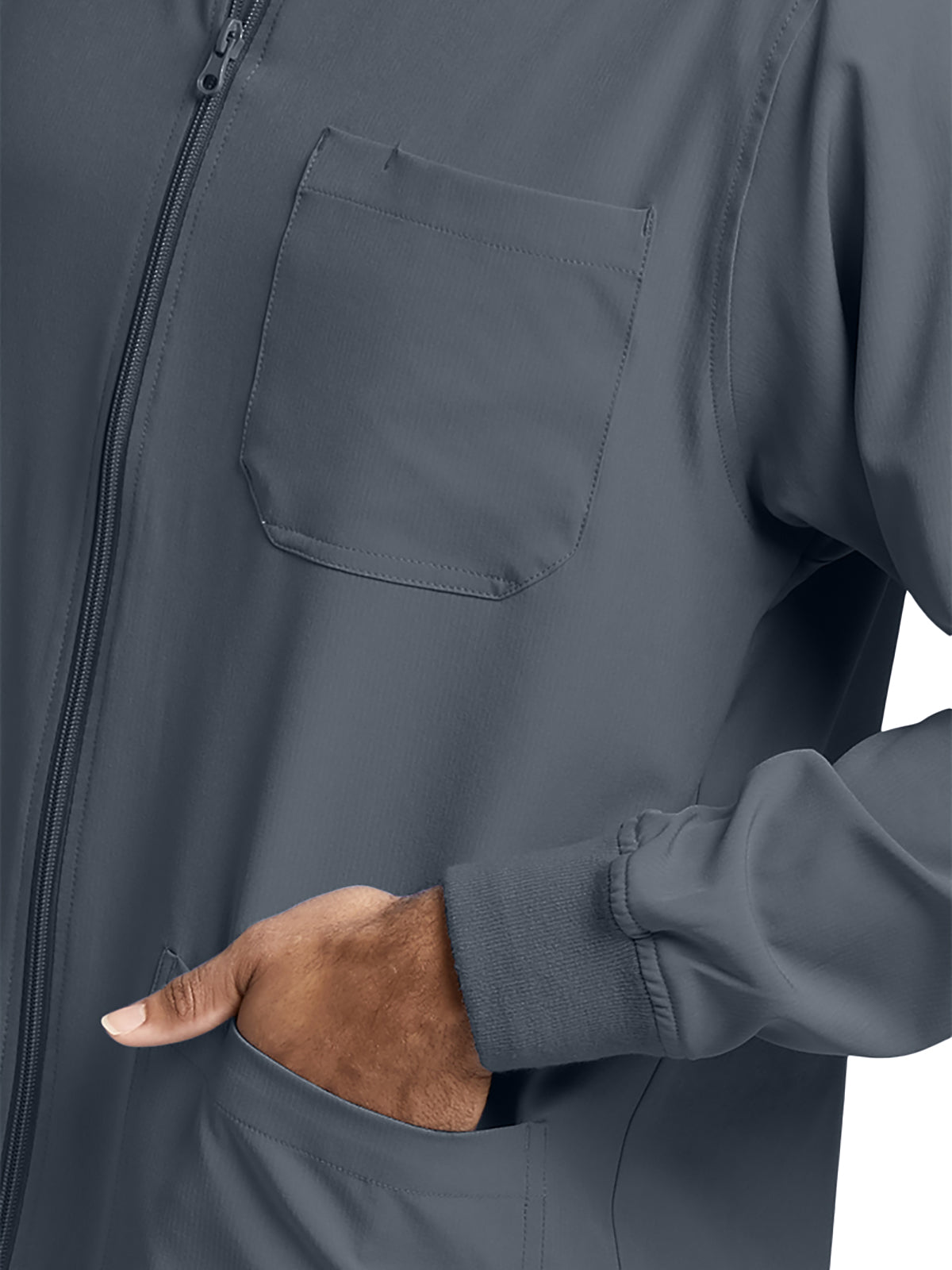 Men's Warm-Up Jacket - SK0408 - Pewter