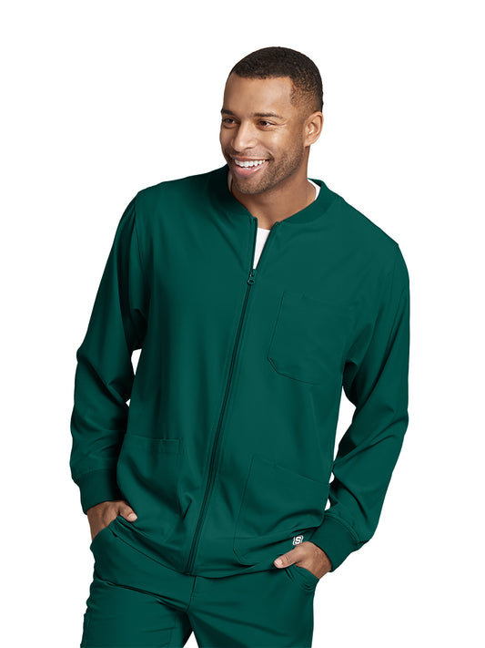 Men's Warm-Up Jacket - SK0408 - Hunter Green