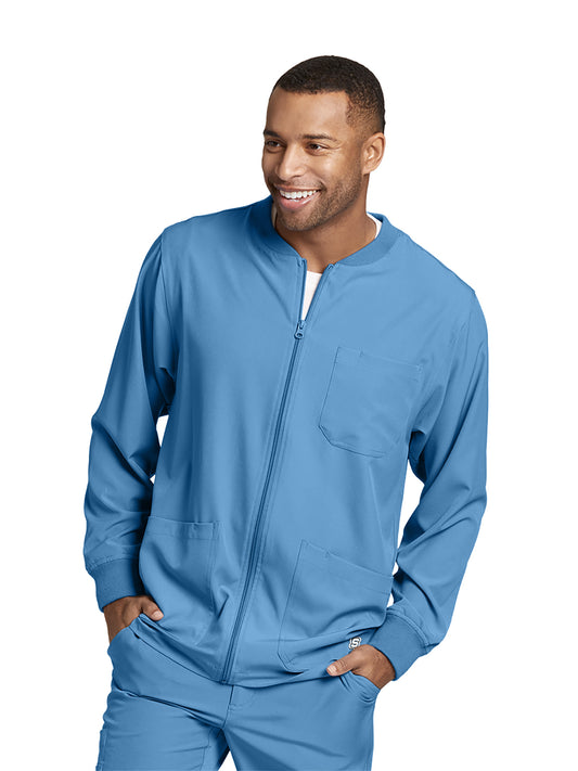 Men's Warm-Up Jacket - SK0408 - Ciel Blue