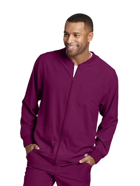 Men's Warm-Up Jacket - SK0408 - Wine