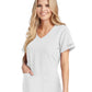 Women's V-Neck Top - SK101 - White