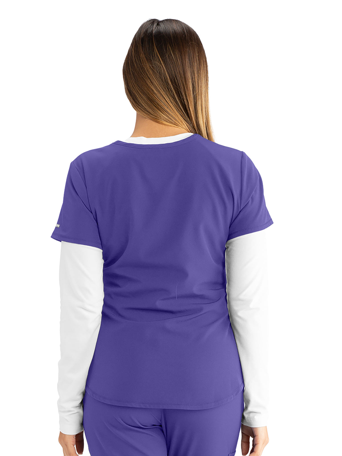 Women's V-Neck Top - SK101 - New Grape
