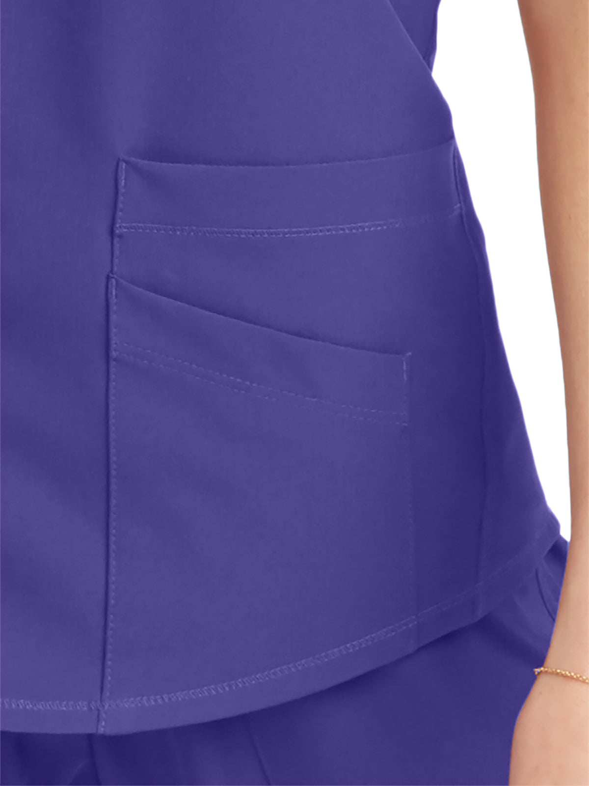 Women's V-Neck Top - SK101 - New Grape