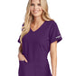 Women's V-Neck Top - SK101 - Eggplant