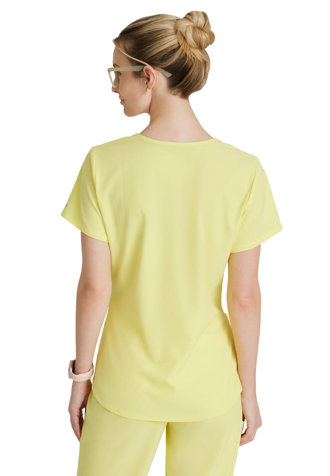 Women's V-Neck Top - SK101 - Lemon Glow