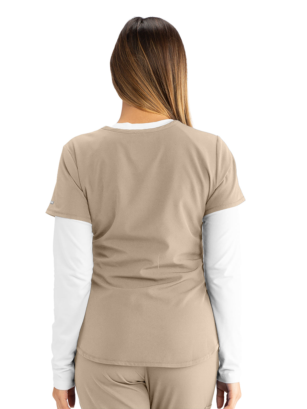 Women's V-Neck Top - SK101 - New Khaki