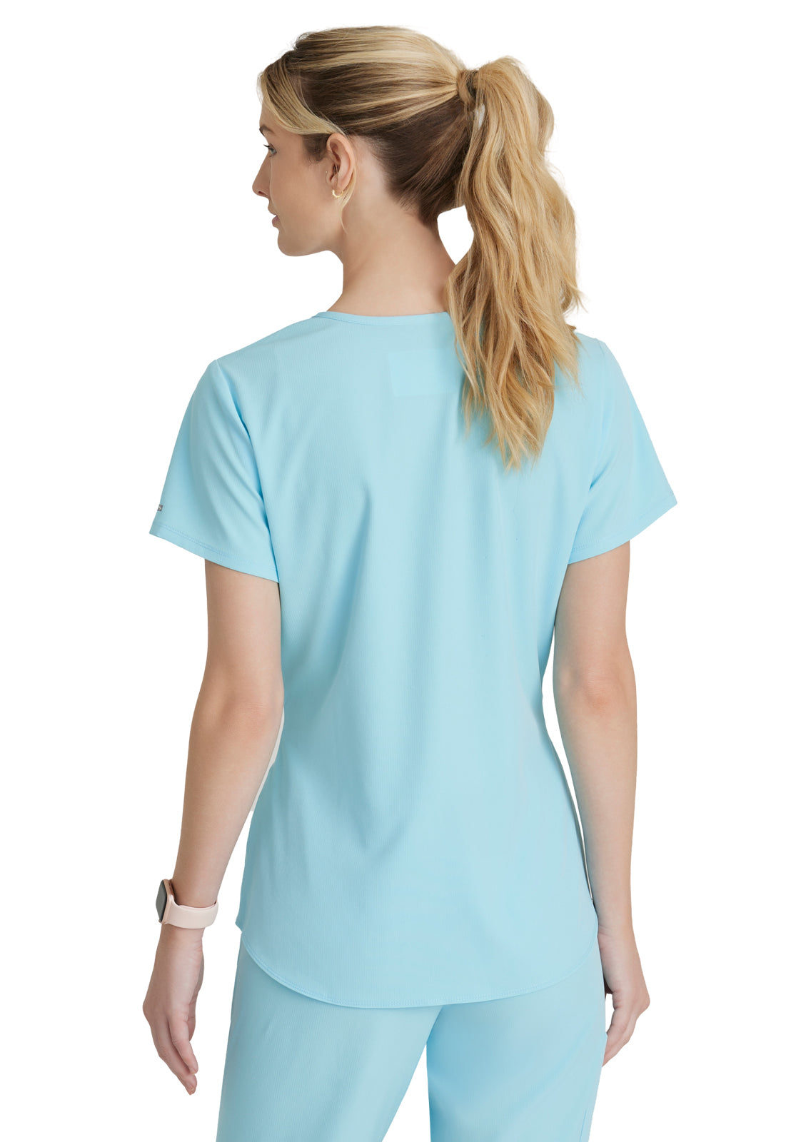 Women's V-Neck Top - SK101 - Poolside Blue