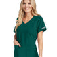 Women's V-Neck Top - SK101 - Hunter Green