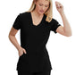 Women's V-Neck Top - SK102 - Black