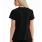 Women's V-Neck Top - SK102 - Black
