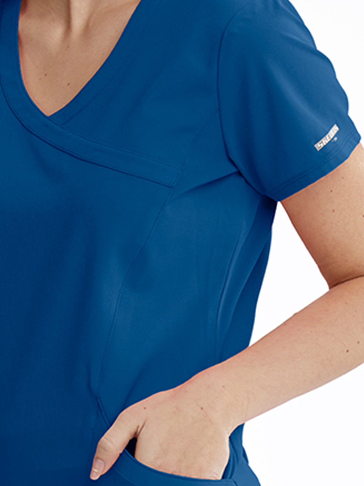 Women's V-Neck Top - SK102 - New Royal