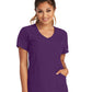 Women's V-Neck Top - SK102 - Eggplant