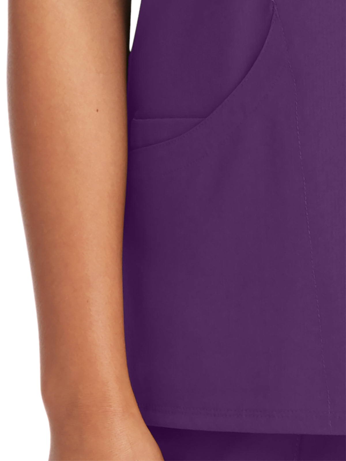 Women's V-Neck Top - SK102 - Eggplant