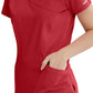 Women's V-Neck Top - SK102 - True Red