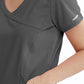 Women's V-Neck Top - SK102 - Pewter