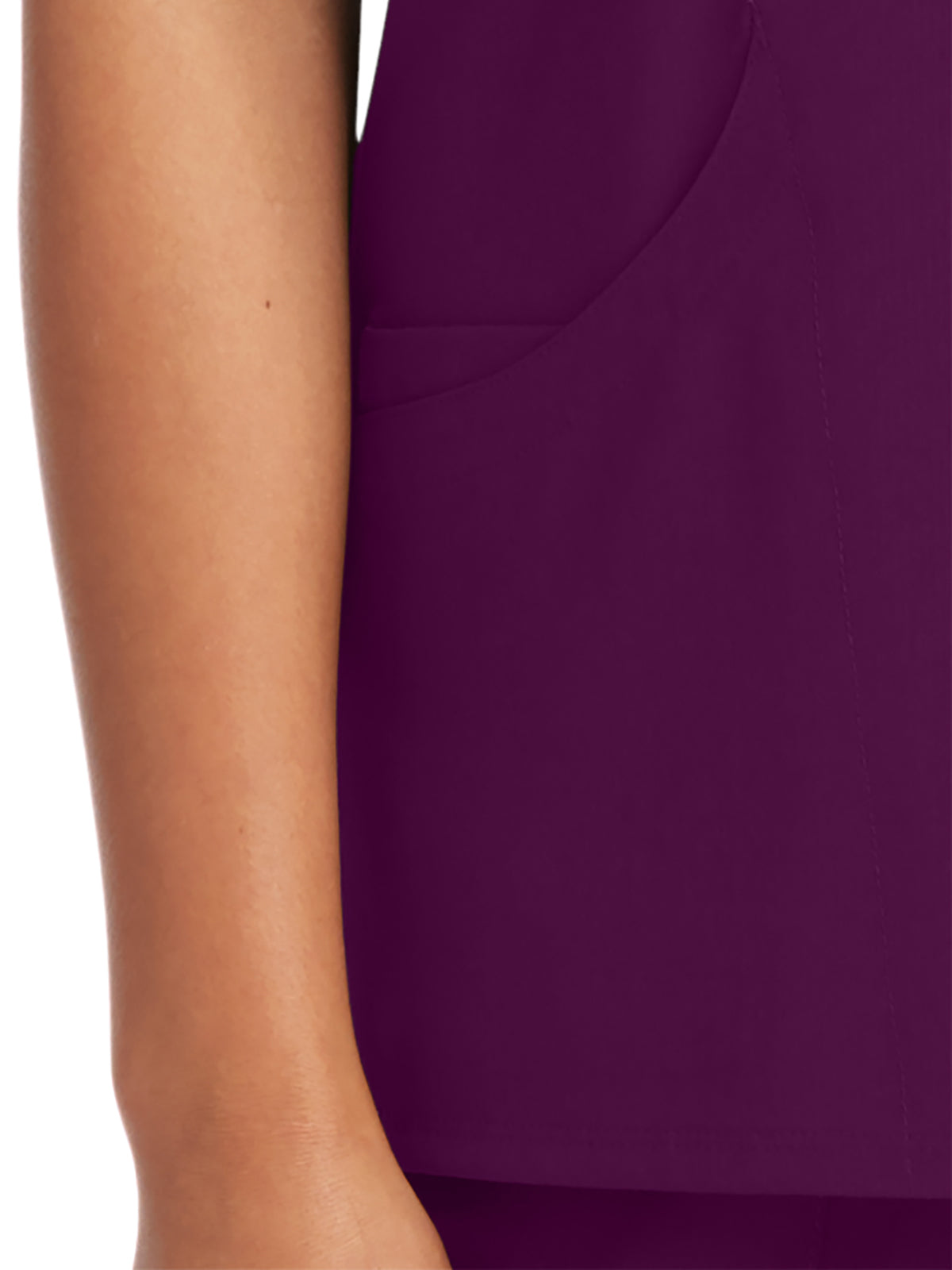 Women's V-Neck Top - SK102 - Wine