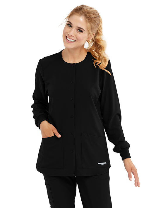 Women's 2-Pocket Jacket - SK401 - Black