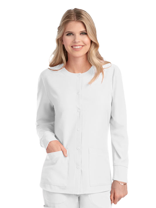 Women's 2-Pocket Jacket - SK401 - White