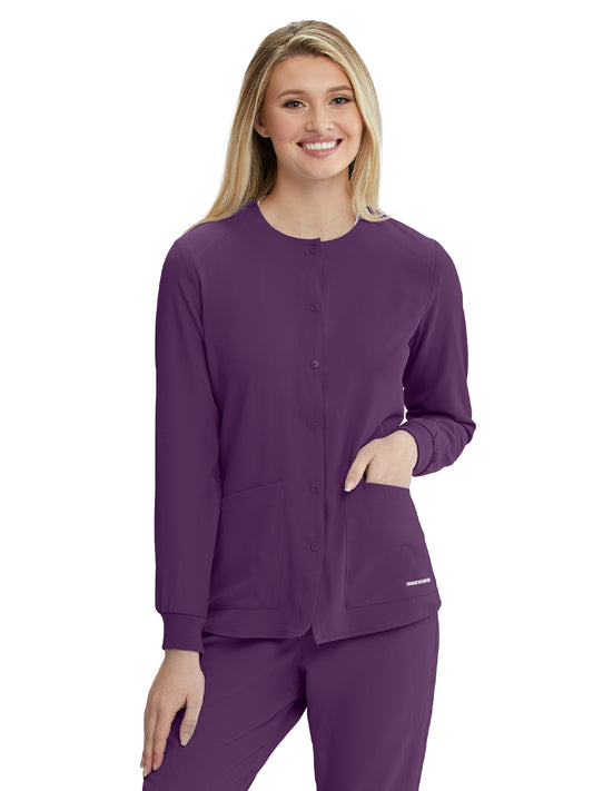 Women's 2-Pocket Jacket - SK401 - Eggplant