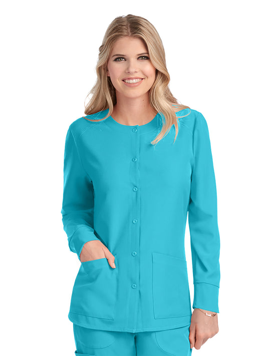 Women's 2-Pocket Jacket - SK401 - New Turquoise