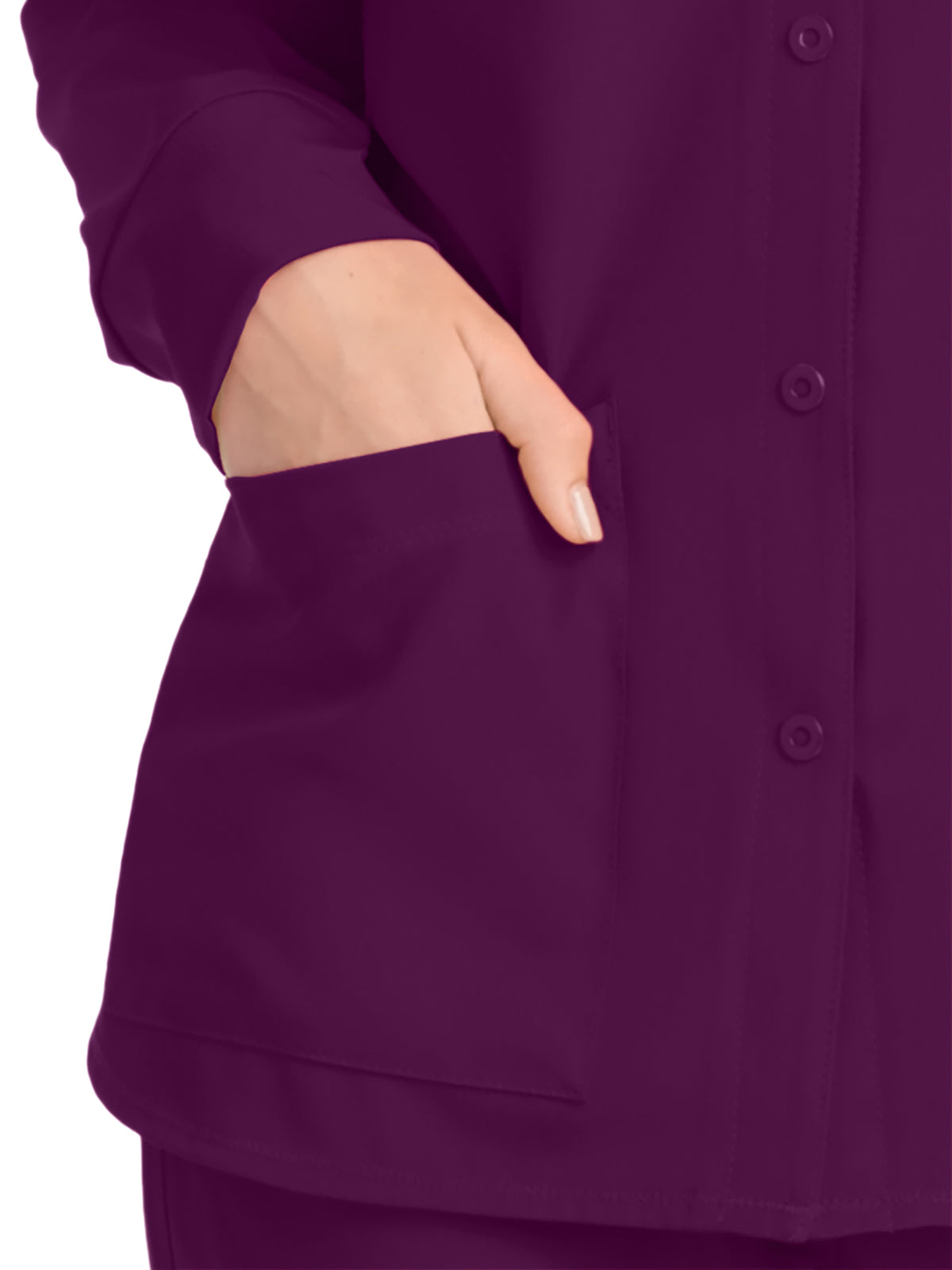 Women's 2-Pocket Jacket - SK401 - Wine
