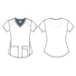 Women's Wrinkle Release Top - SKT021 - Deco Hearts