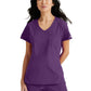 Women's High-Low Hem Tuck-In Top - SKT147 - Eggplant