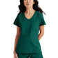 Women's High-Low Hem Tuck-In Top - SKT147 - Hunter Green