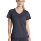Women's 1 Pocket Tulip Hem Flow Top - SKT221 - Pewter