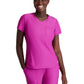 Women's 1 Pocket Tulip Hem Flow Top - SKT221 - Deep Magenta