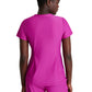 Women's 1 Pocket Tulip Hem Flow Top - SKT221 - Deep Magenta