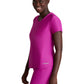 Women's 1 Pocket Tulip Hem Flow Top - SKT221 - Deep Magenta