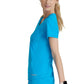 Women's 1 Pocket Tulip Hem Flow Top - SKT221 - Bold Azure