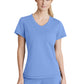 Women's 1 Pocket Tulip Hem Flow Top - SKT221 - Ciel Blue