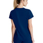 Women's 1 Pocket Tulip Hem Flow Top - SKT221 - Navy