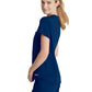 Women's 1 Pocket Tulip Hem Flow Top - SKT221 - Navy