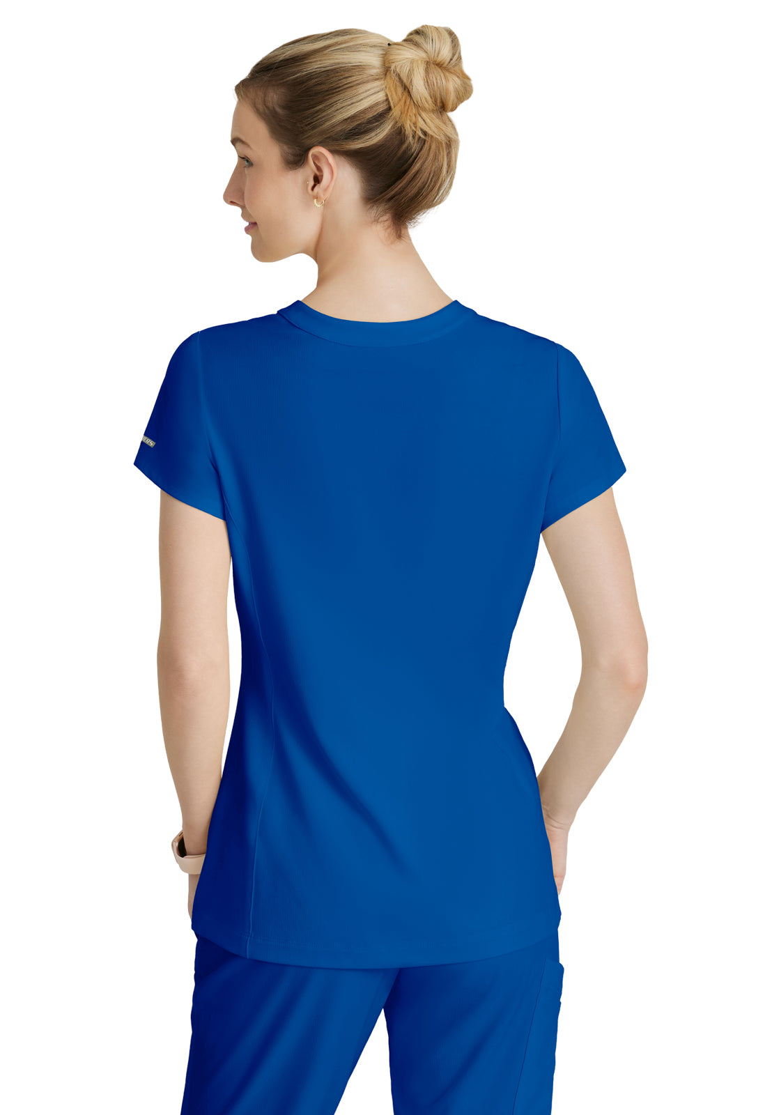Women's Two Pocket V-Neck Coast Top - SKT259 - New Royal