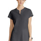Women's Two Pocket V-Neck Coast Top - SKT259 - Pewter