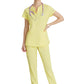 Women's Two Pocket V-Neck Coast Top - SKT259 - Lemon Glow